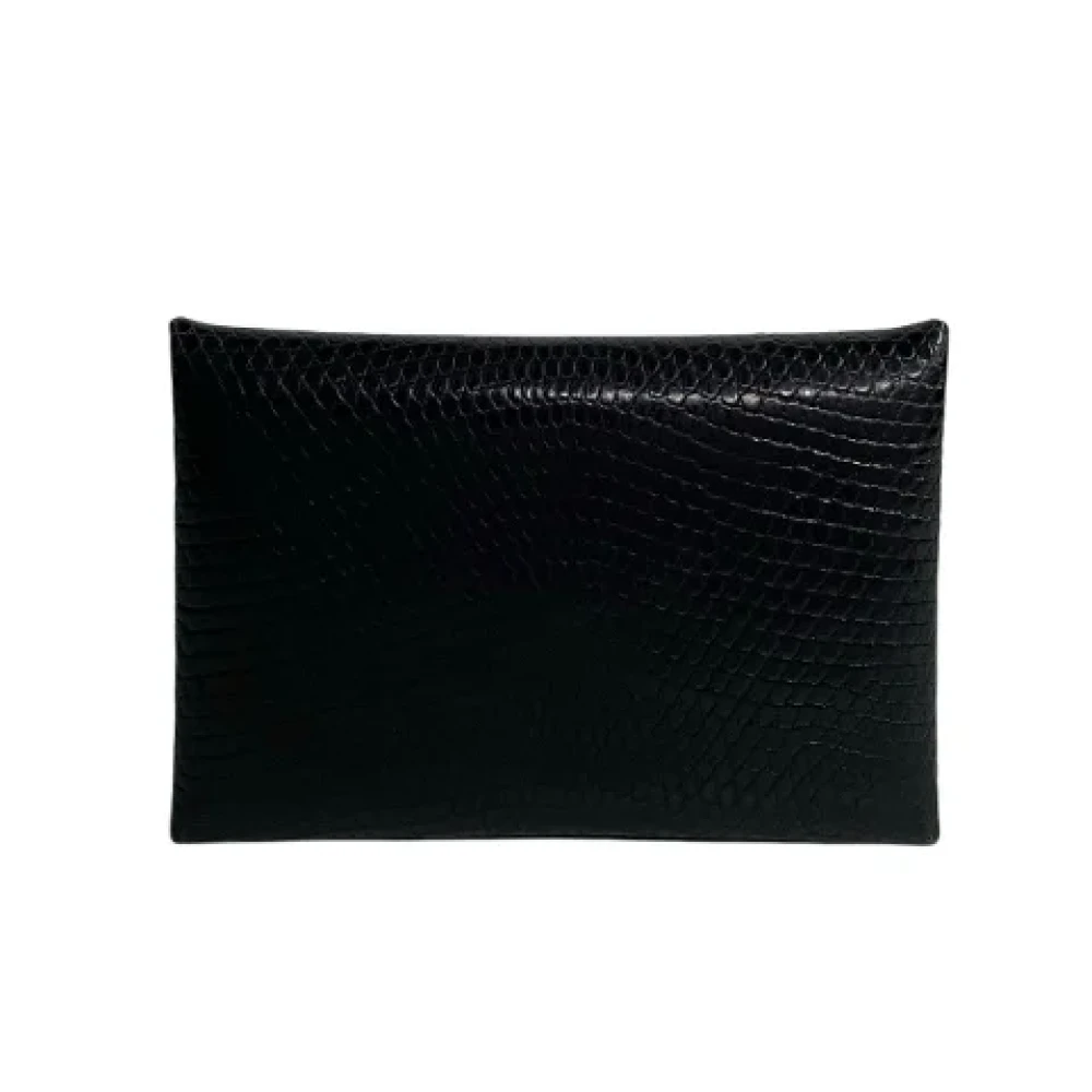 Hermès Vintage Pre-owned Leather wallets Black Dames