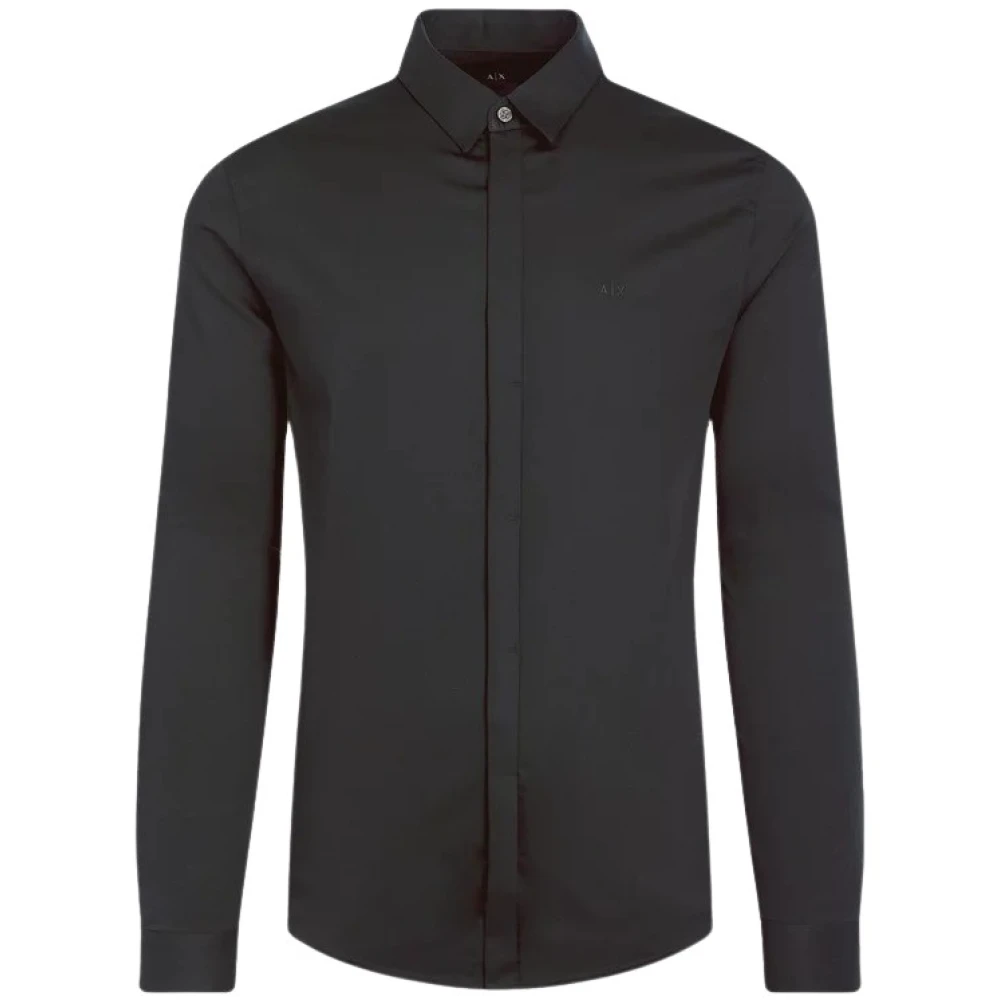 Armani Exchange Men's Smart Stretch Satin Casual Shirt (Pack of 1) - Image 3