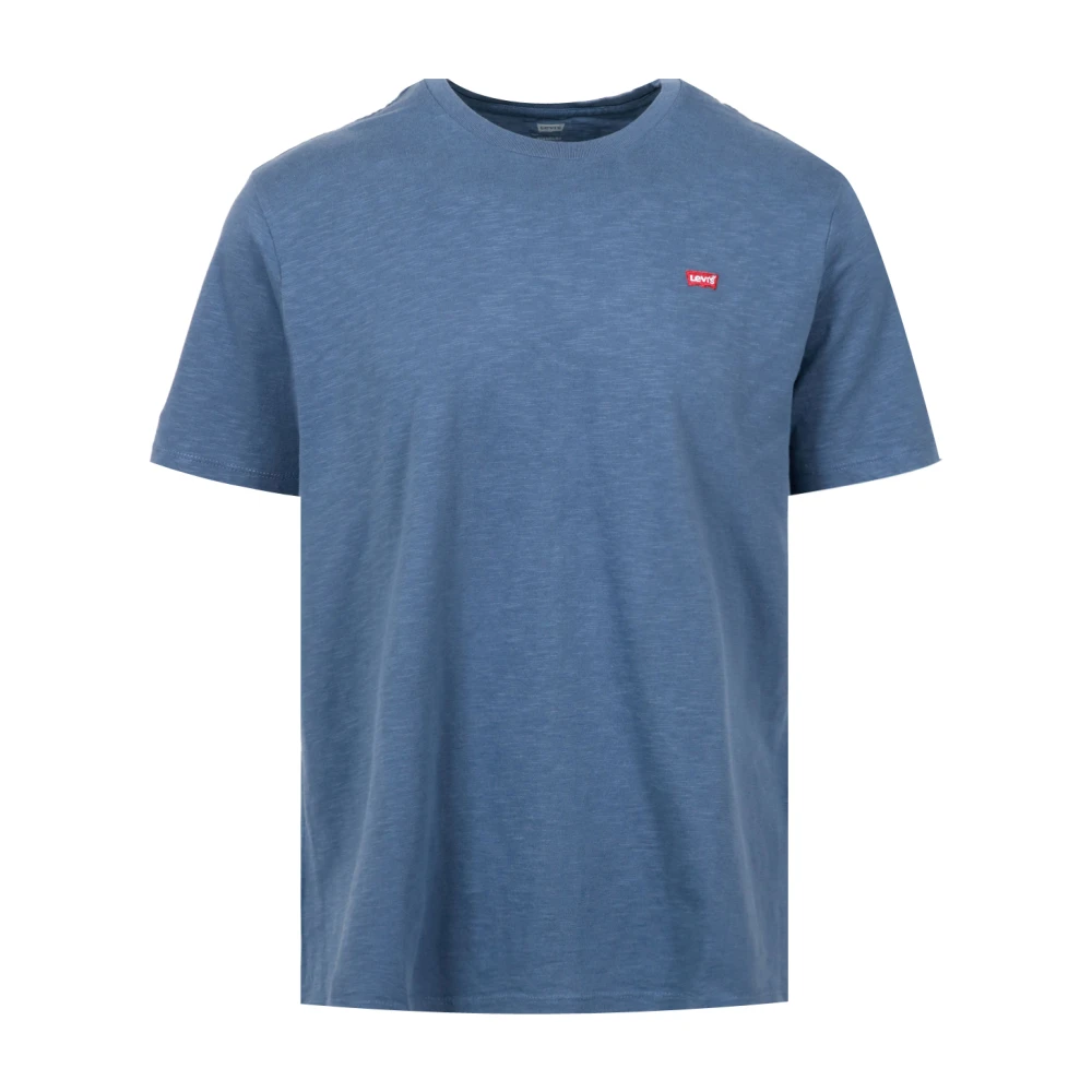 Levi's Blauw Katoenen Crew-neck T-shirt met Logo Blue Heren