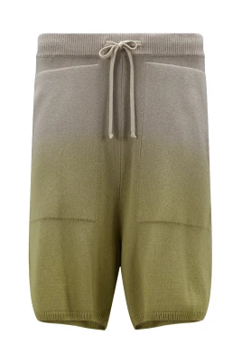 Gradient Effect Cashmere Shorts