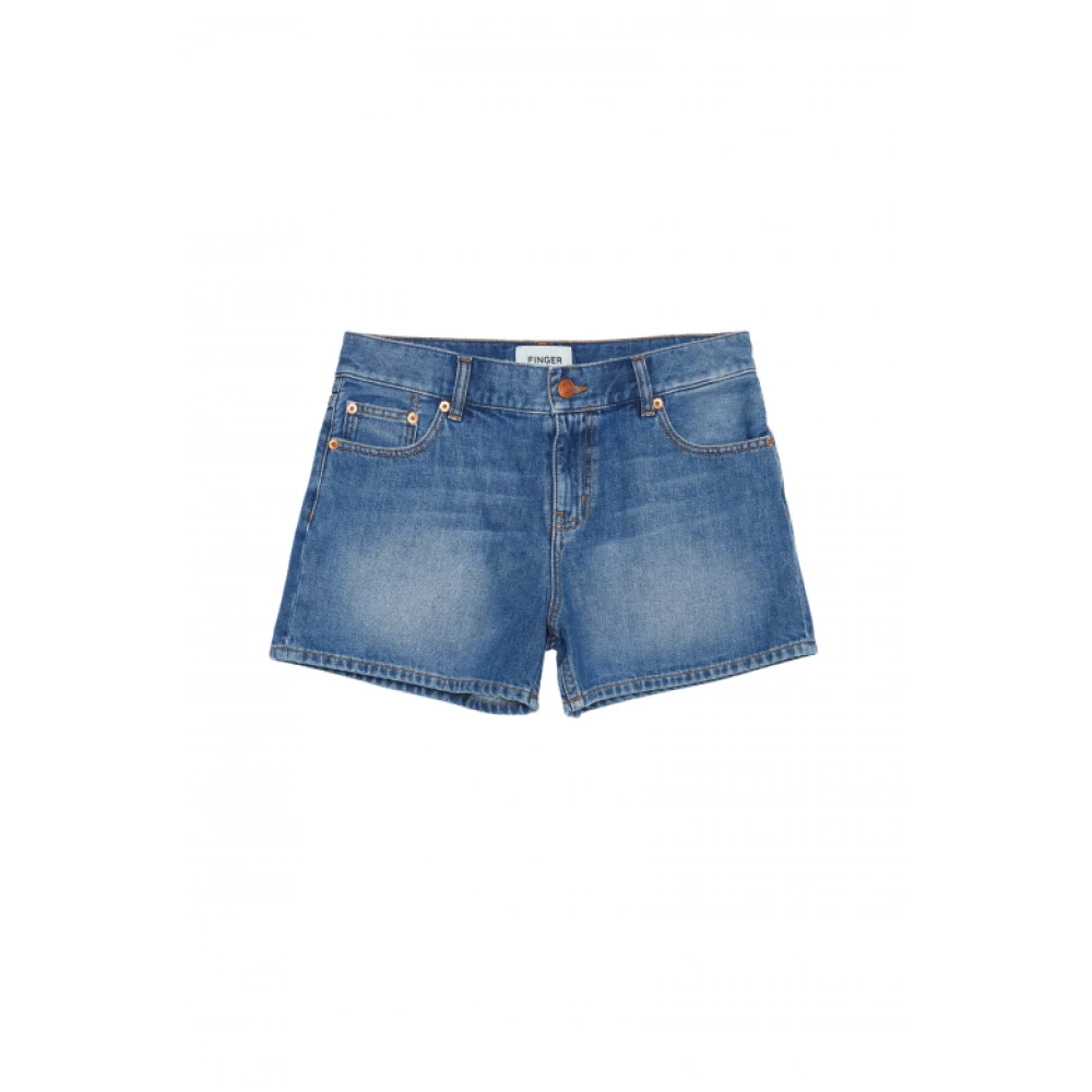 Finger In The Nose Women's Blue Eva Shorts - Denim Shorts - S - Shorts