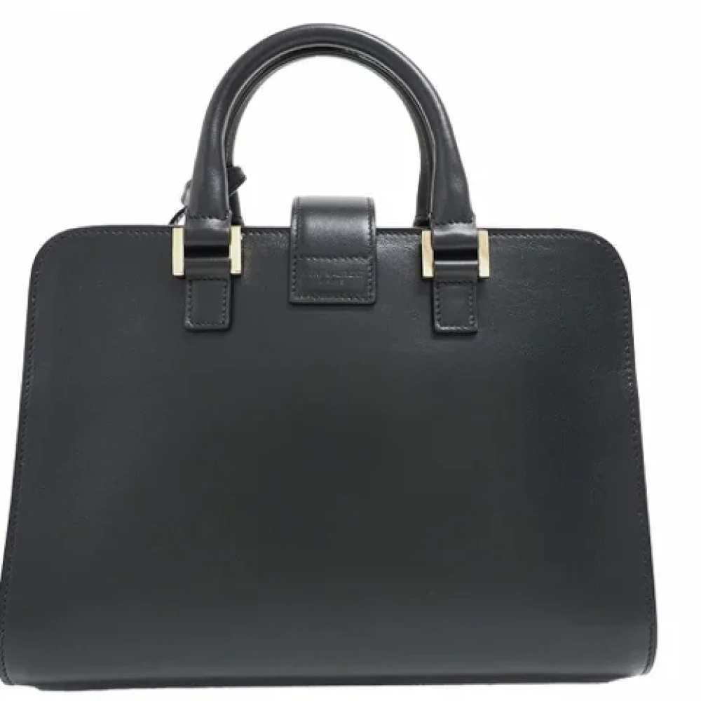 Yves Saint Laurent Vintage Pre-owned Leather handbags Black Dames