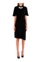 robe-courte-noire-a-col-montant