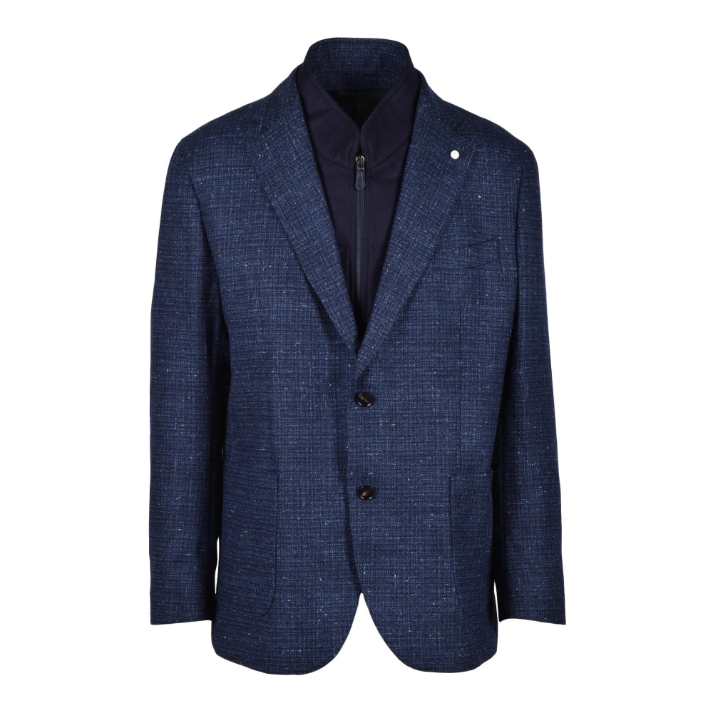 Luigi Bianchi Mantova Jas Blue Heren