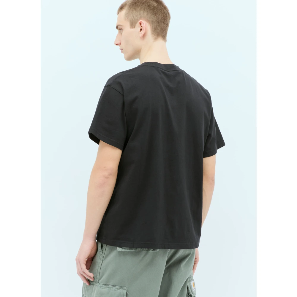 Brain Dead Grafische Print Katoenen T-shirt Black Heren