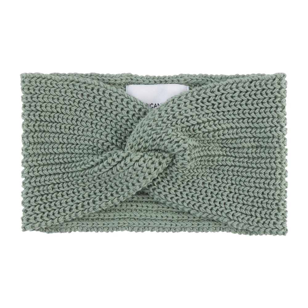 American Dreams Katoenen Gedraaide Hoofdband Stoffig Groen Green Dames