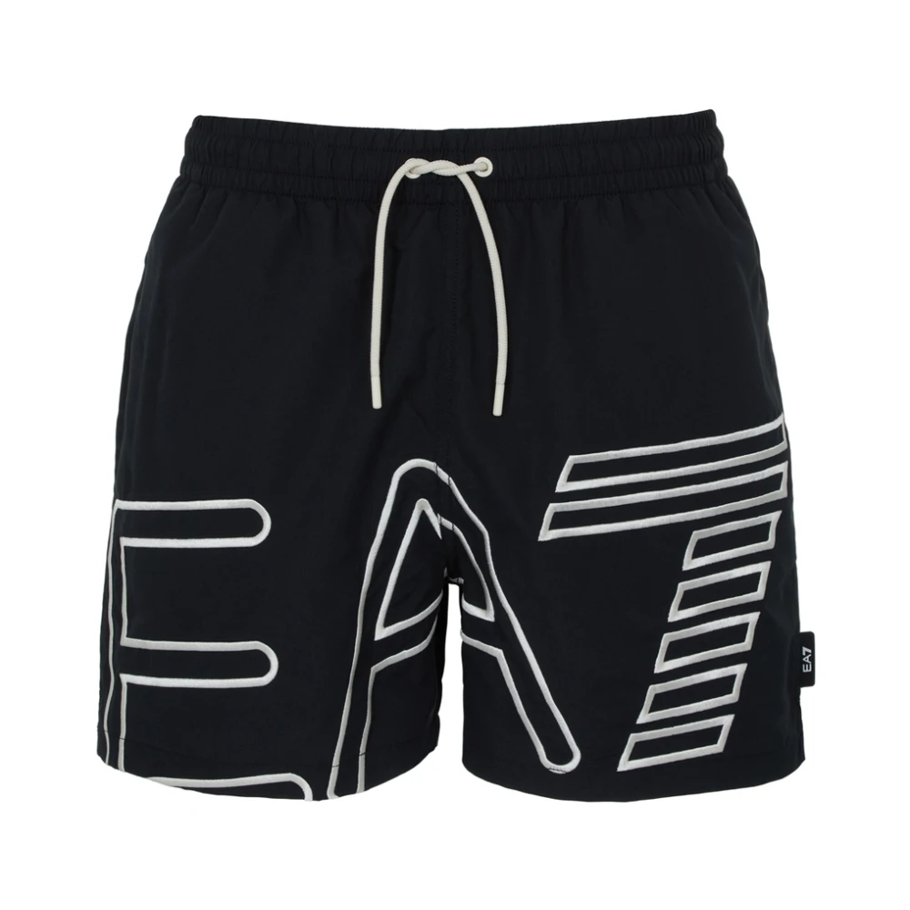 Emporio Armani Ea7 Uomo Nero Costumi Da Bagno, M, New,