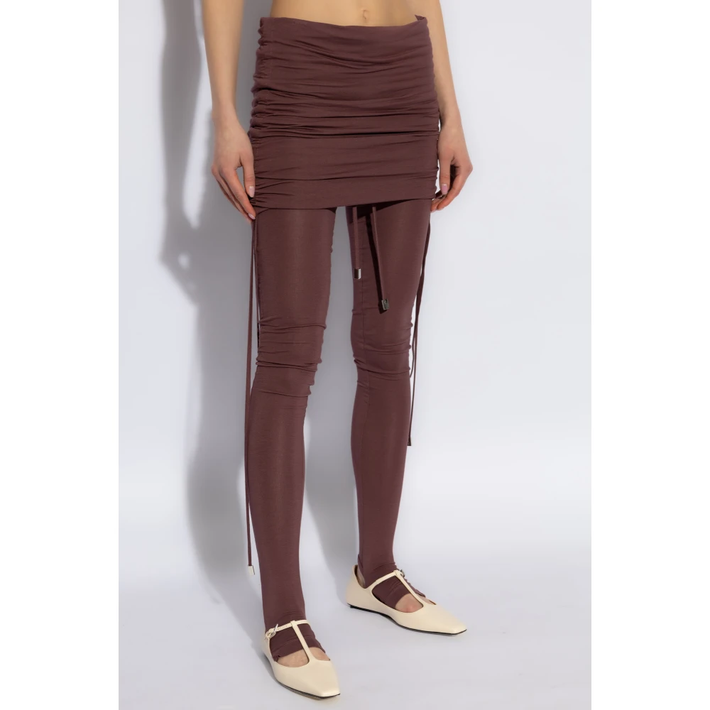 The Attico Geplooide broek Purple Dames