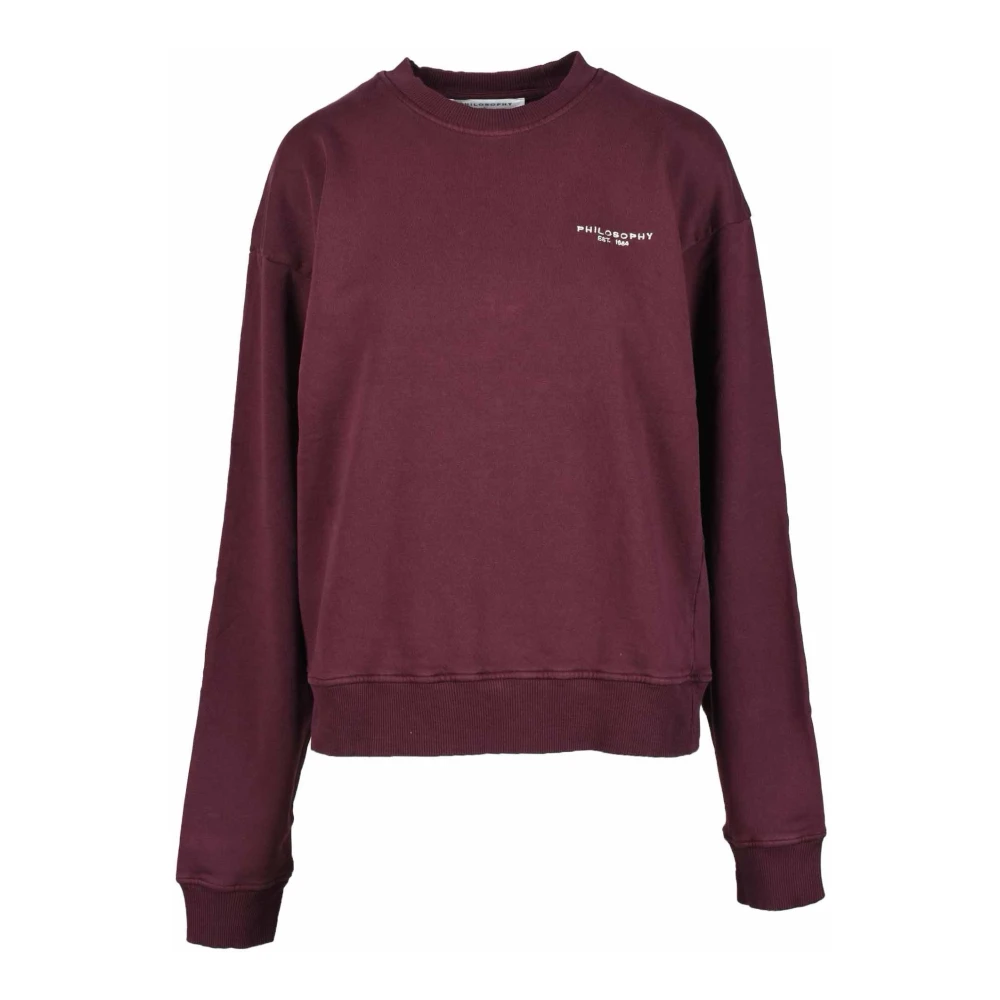 Philosophy di Lorenzo Serafini Katoenen Sweatshirt met Stijl Brown Dames