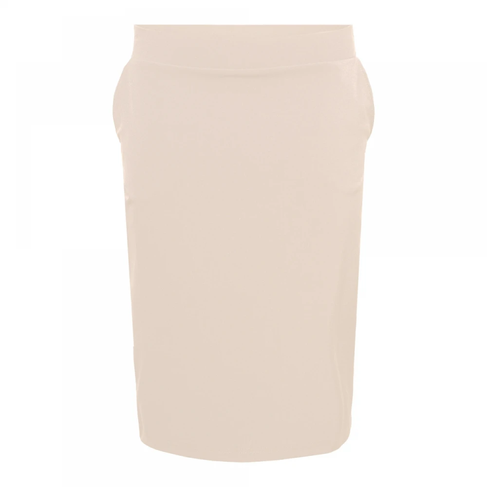 &Co Woman Elastische Taille Reisrok met Zakken Beige Dames