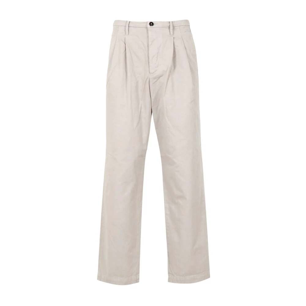 C.p. Company Mannelijk Beige Broeken Heren, S, Katoen, Rechtgesneden Broeken