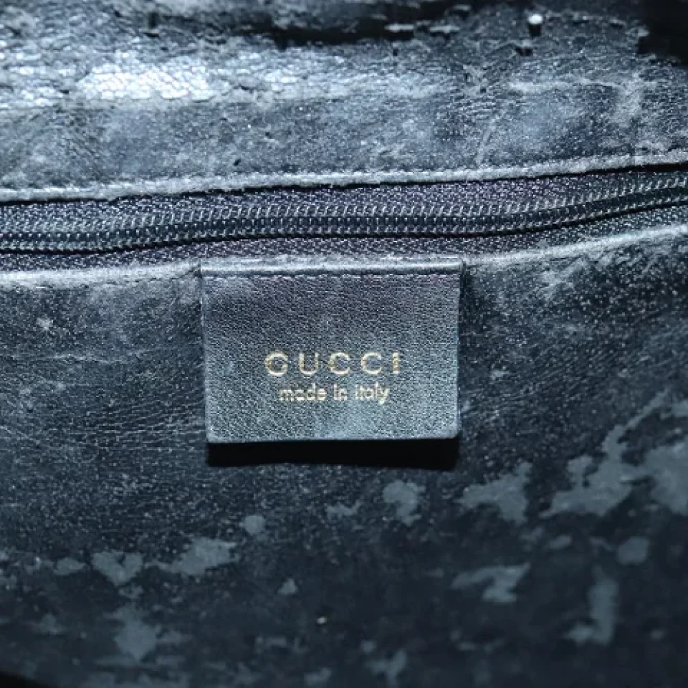 Gucci Vintage Pre-owned Leather handbags Black Dames