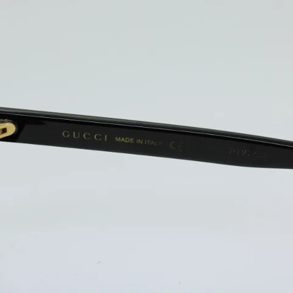 Gucci Vintage Pre-owned Plastic sunglasses Black Dames