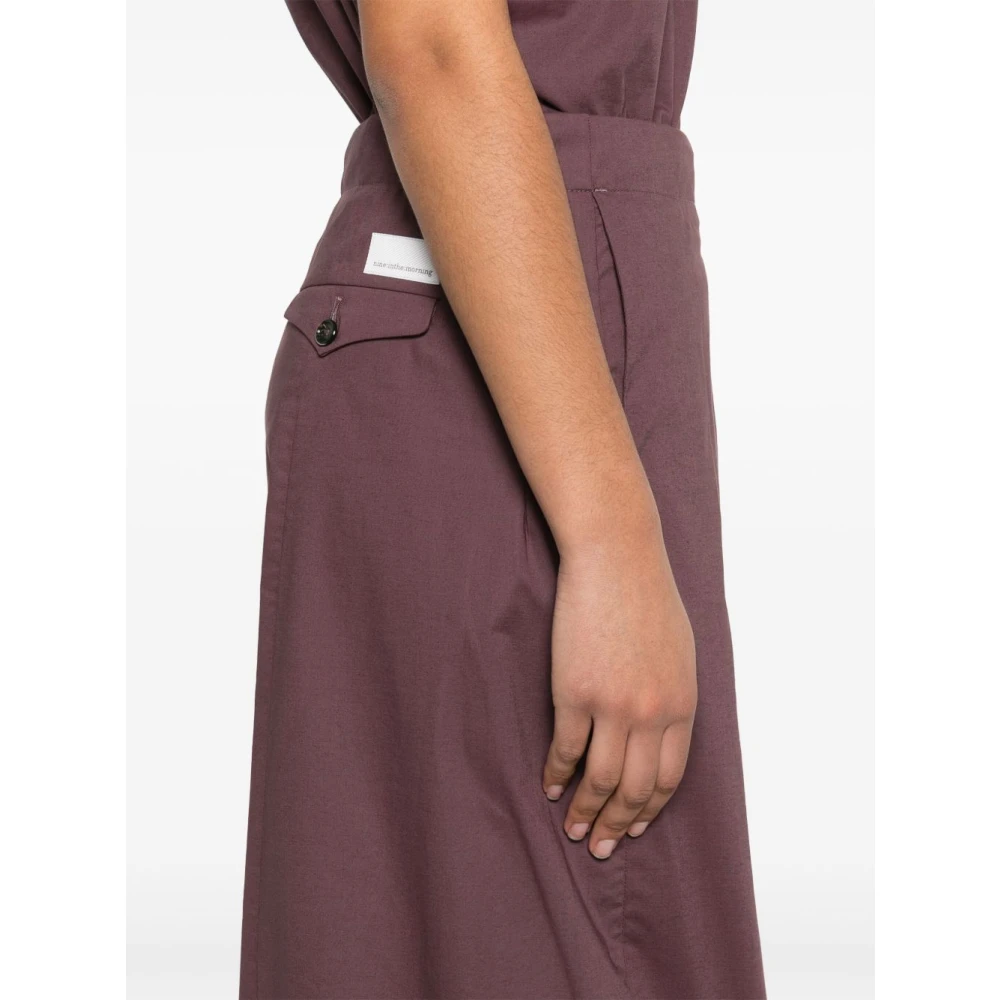 Nine In The Morning Luxe Bordeaux Shorts Verhogen Zomergarderobe Red Dames