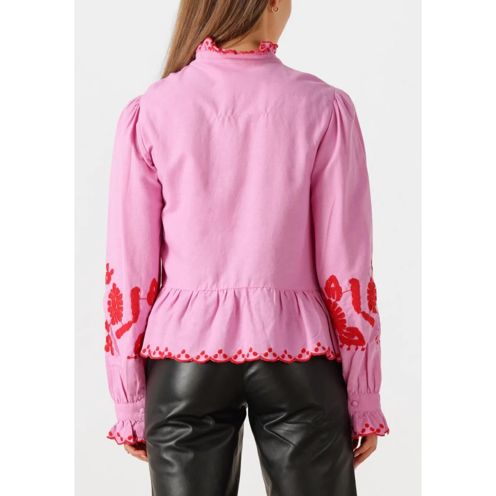 Y.A.S Roze Elegante Blouse Pink Dames