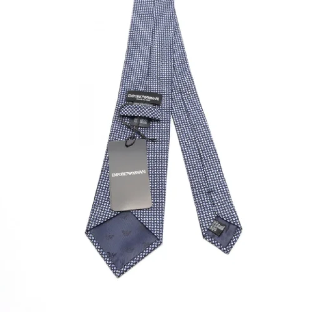 Armani Pre-owned Silk home-office Blue Heren