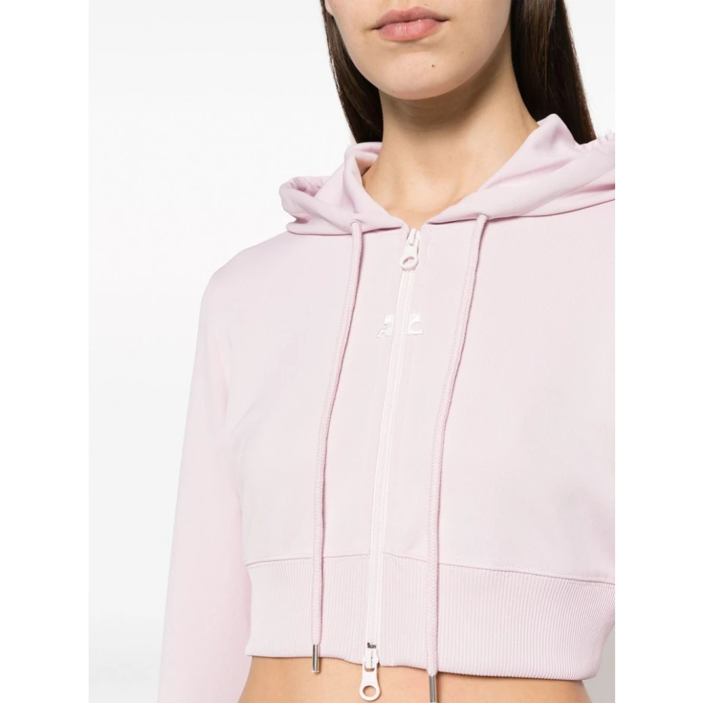 Courrèges Roze Sweatshirt met Capuchon Pink Dames