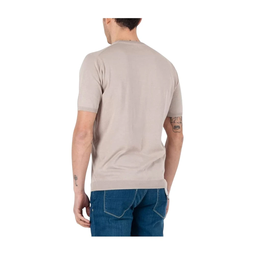 People of Shibuya Korte Mouw T-shirt Beige Heren