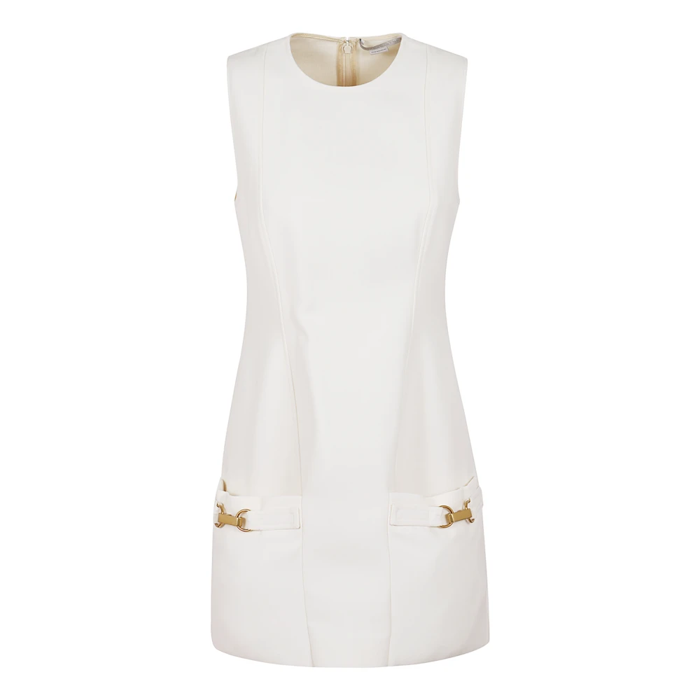 Stella Mccartney Witte Elegante Jurk Aw24 White Dames