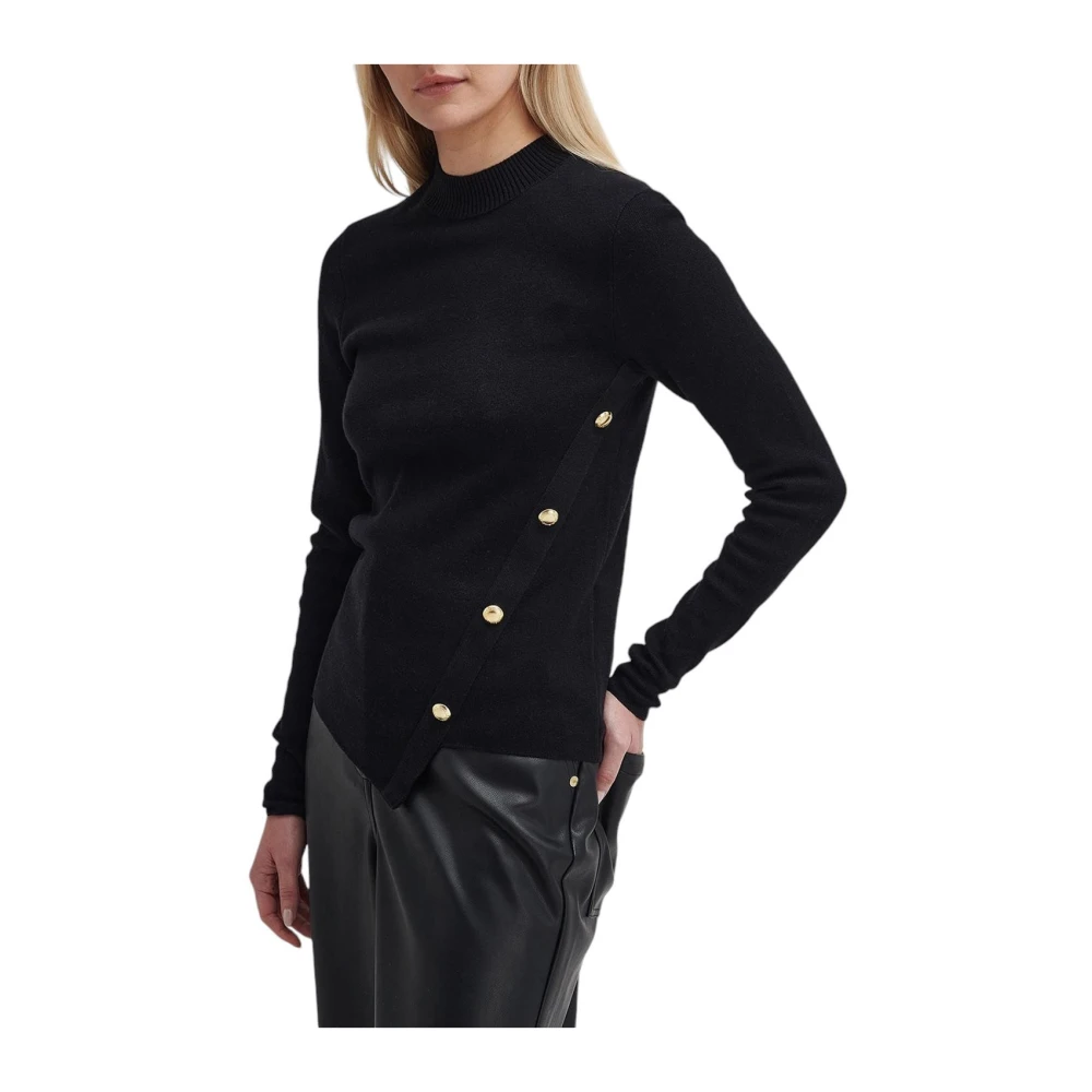 Barbour Gebreide Callie Trui in Zwart Black Dames