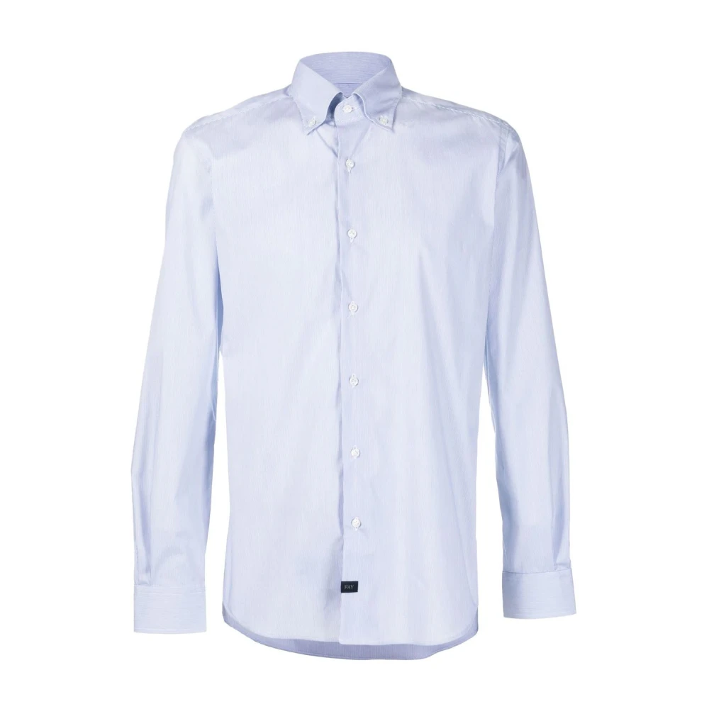 Fay Stretch knoopsluiting overhemd White Heren