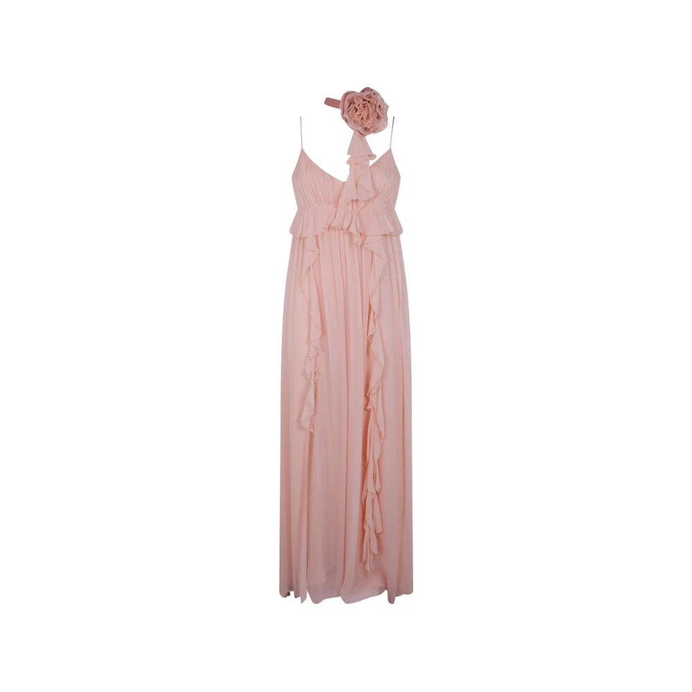Blugirl Vrouw Roze Kleedjes Dames, S, Jurk Met Roos