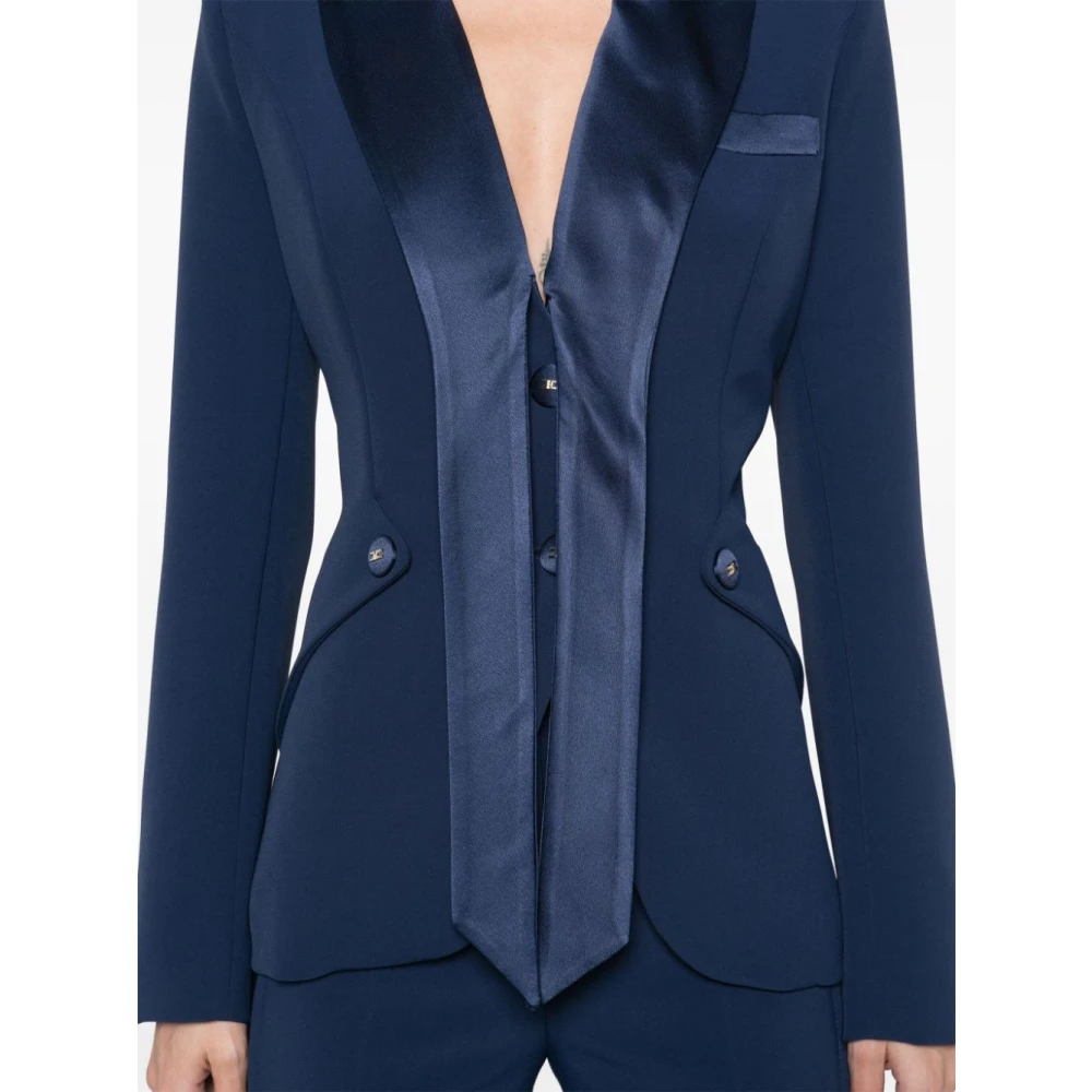 Elisabetta Franchi Blauwe bovenkleding voor vrouwen Ss25 Blue Dames