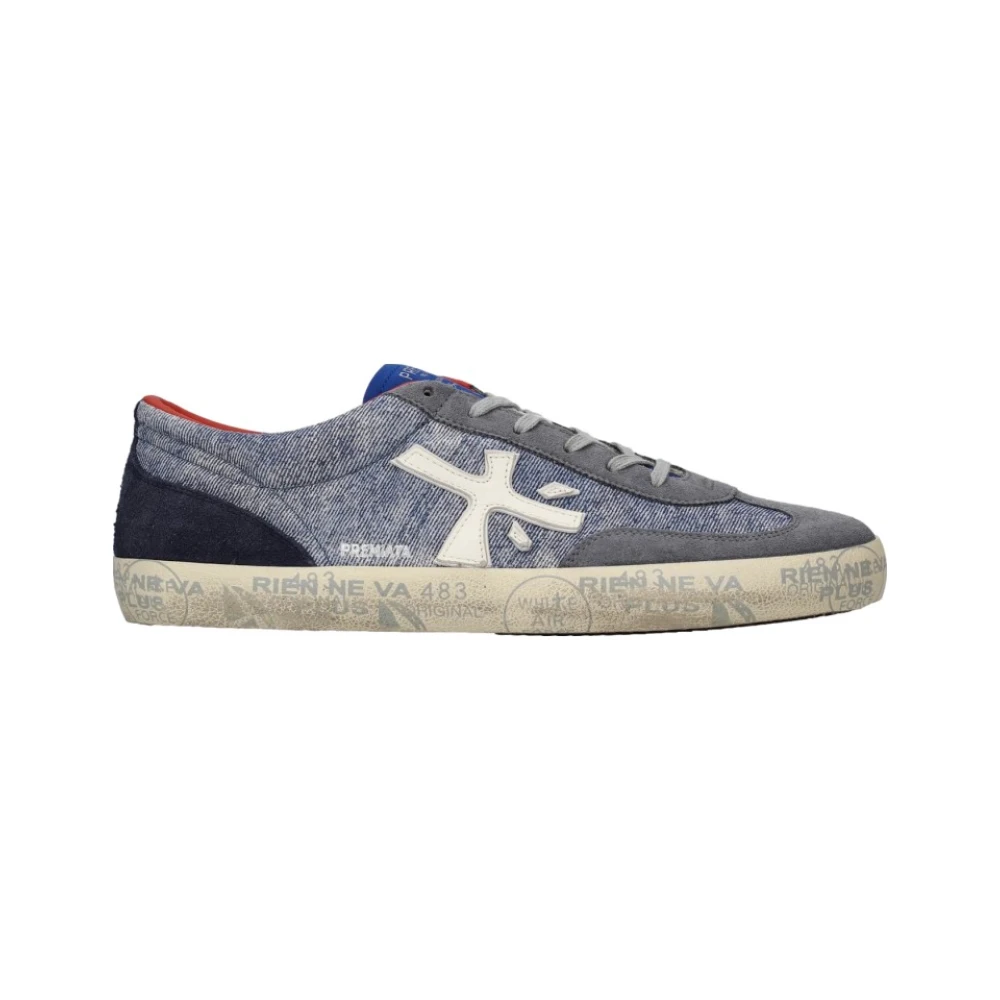Premiata David 8090 Heren Schoenen Blauw