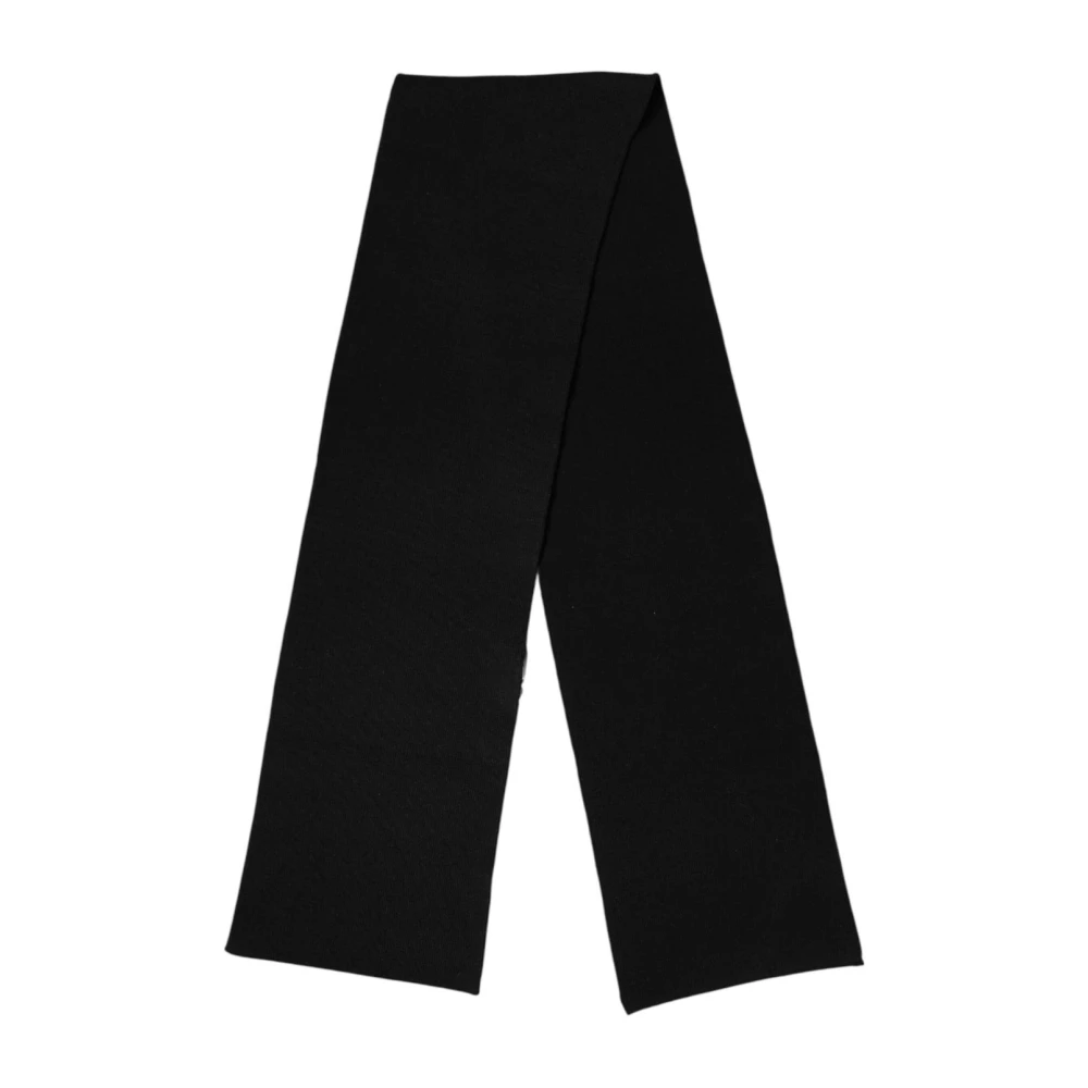 Dolce & Gabbana Damen Schwarz Woll Strick Neck Wrap Foulard Schal