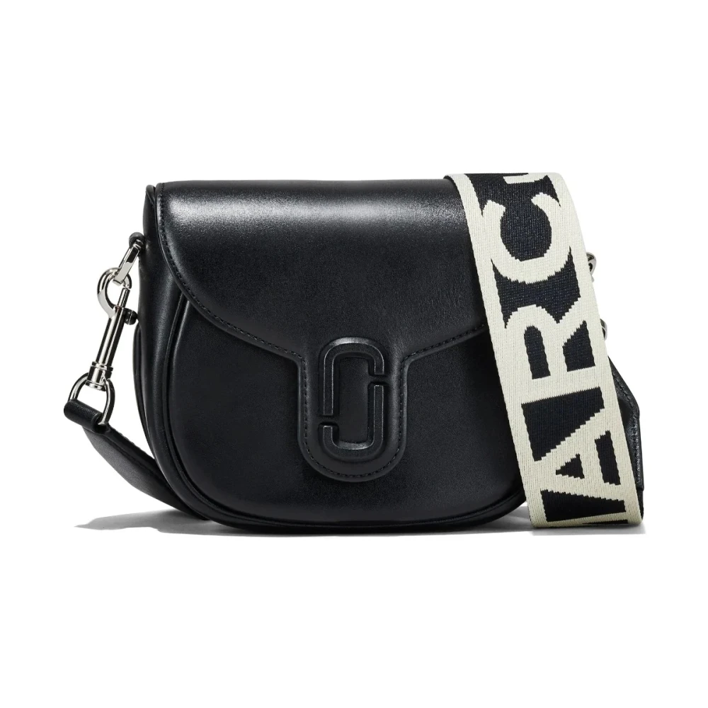 Marc Jacobs Women's Black Cross Body Bags, One Size, The Covered J Marc Saddle Bag