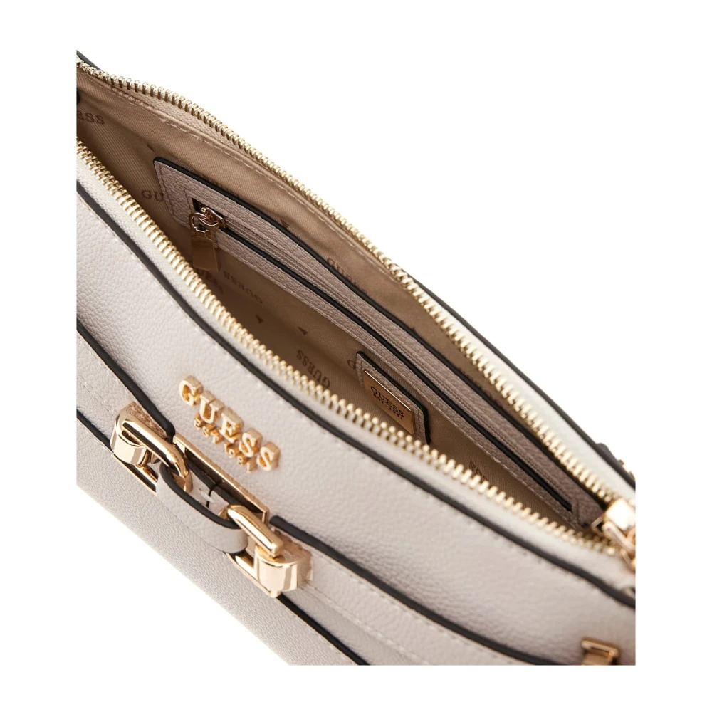Guess Stijlvolle Silvye Bucket Handtas Beige Dames