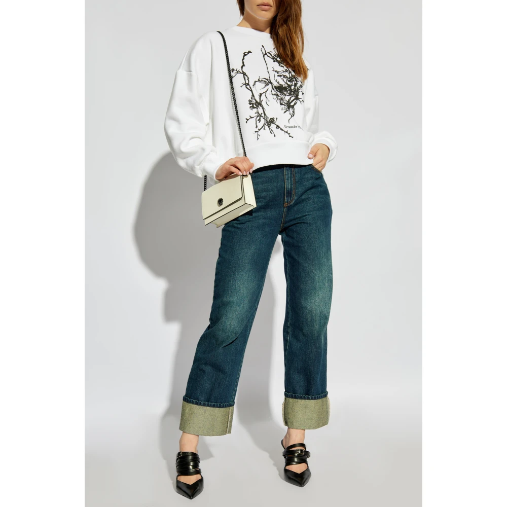 alexander mcqueen Oversized hoodie White Dames