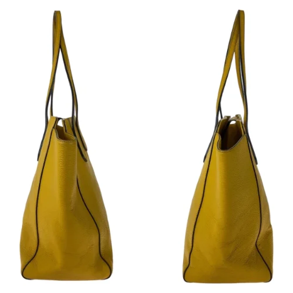 Gucci Vintage Pre-owned Leather gucci-bags Yellow Dames
