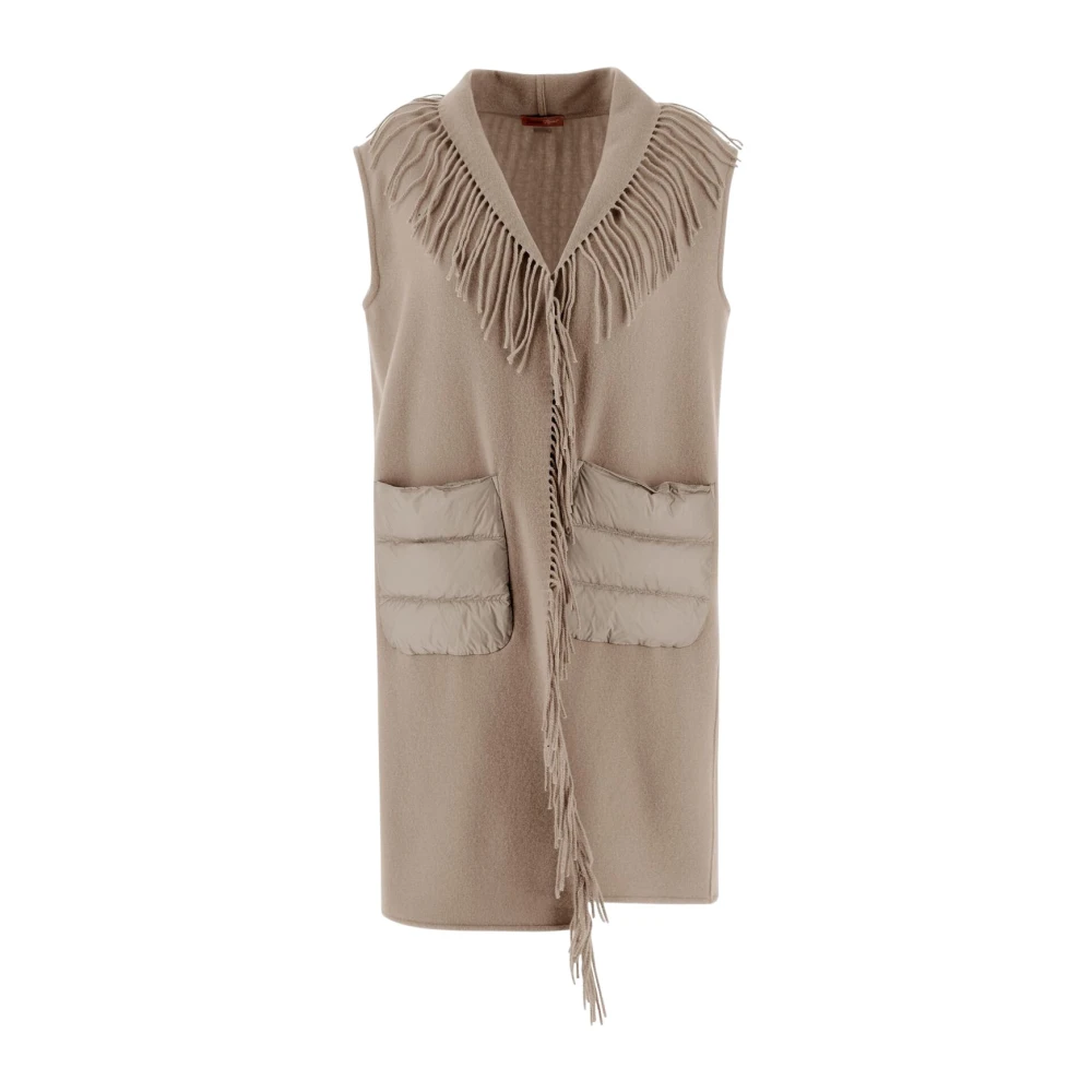 Herno Ultralight Nylon Resort Vest Beige Dames
