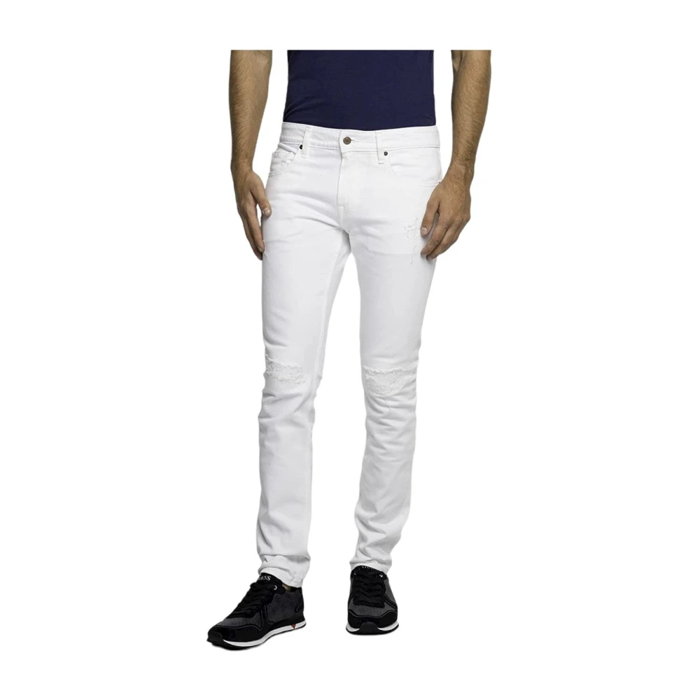Guess Slim-fit Jeans White Heren