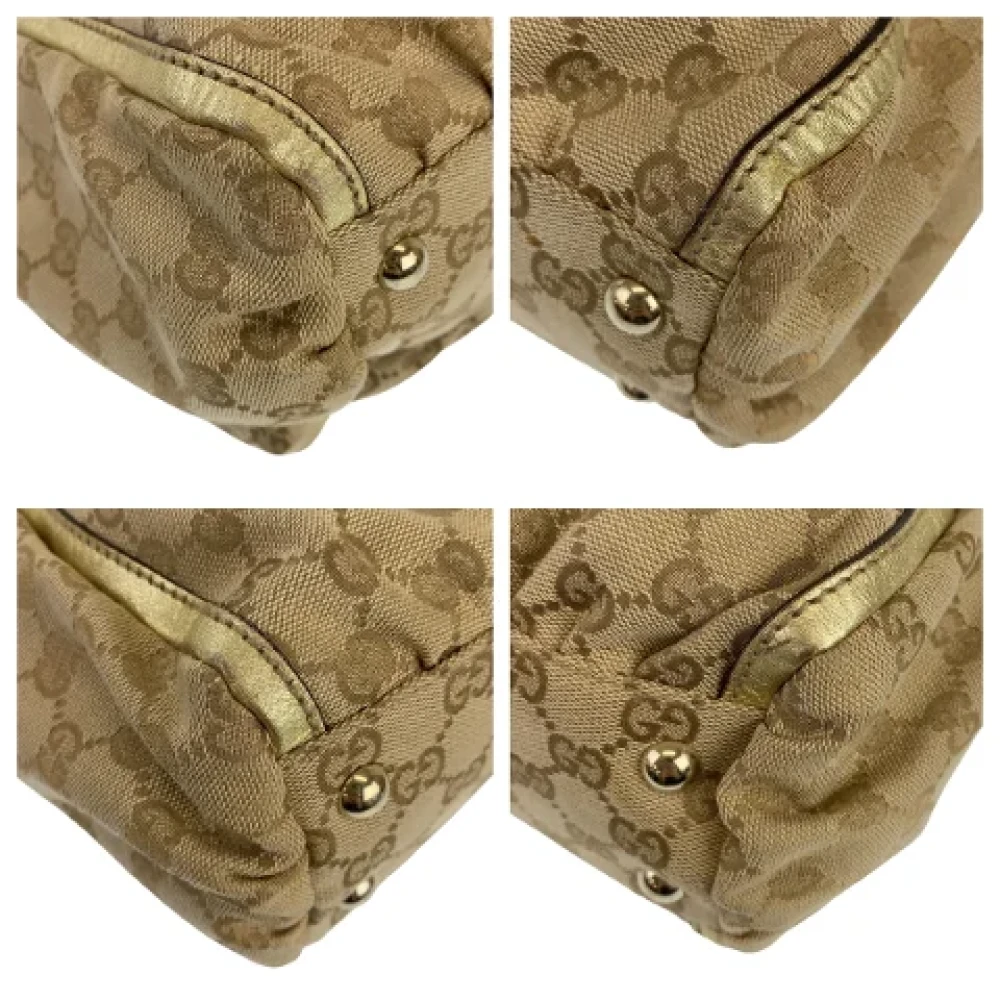 Gucci Vintage Pre-owned Canvas handbags Beige Dames