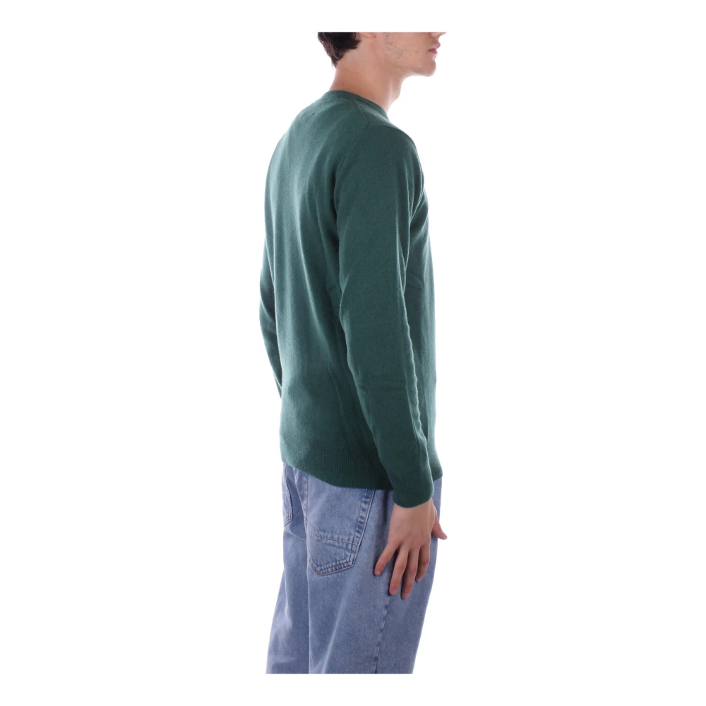 Saint Barth Groene Logo Sweater Regular Fit Green Heren