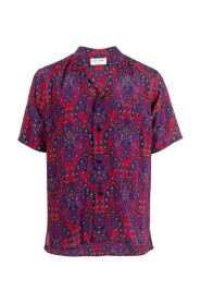 Jedwabna koszula z abstrakcyjnym wzorem Paisley