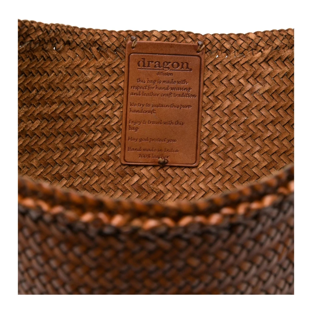 Dragon Diffusion Karamelbruine Top Handvat Tas Brown Dames