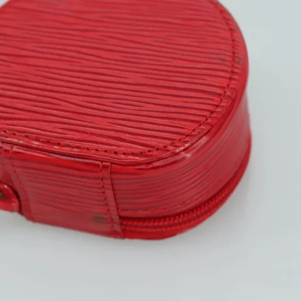 Louis Vuitton Vintage Pre-owned Leather pouches Red Dames