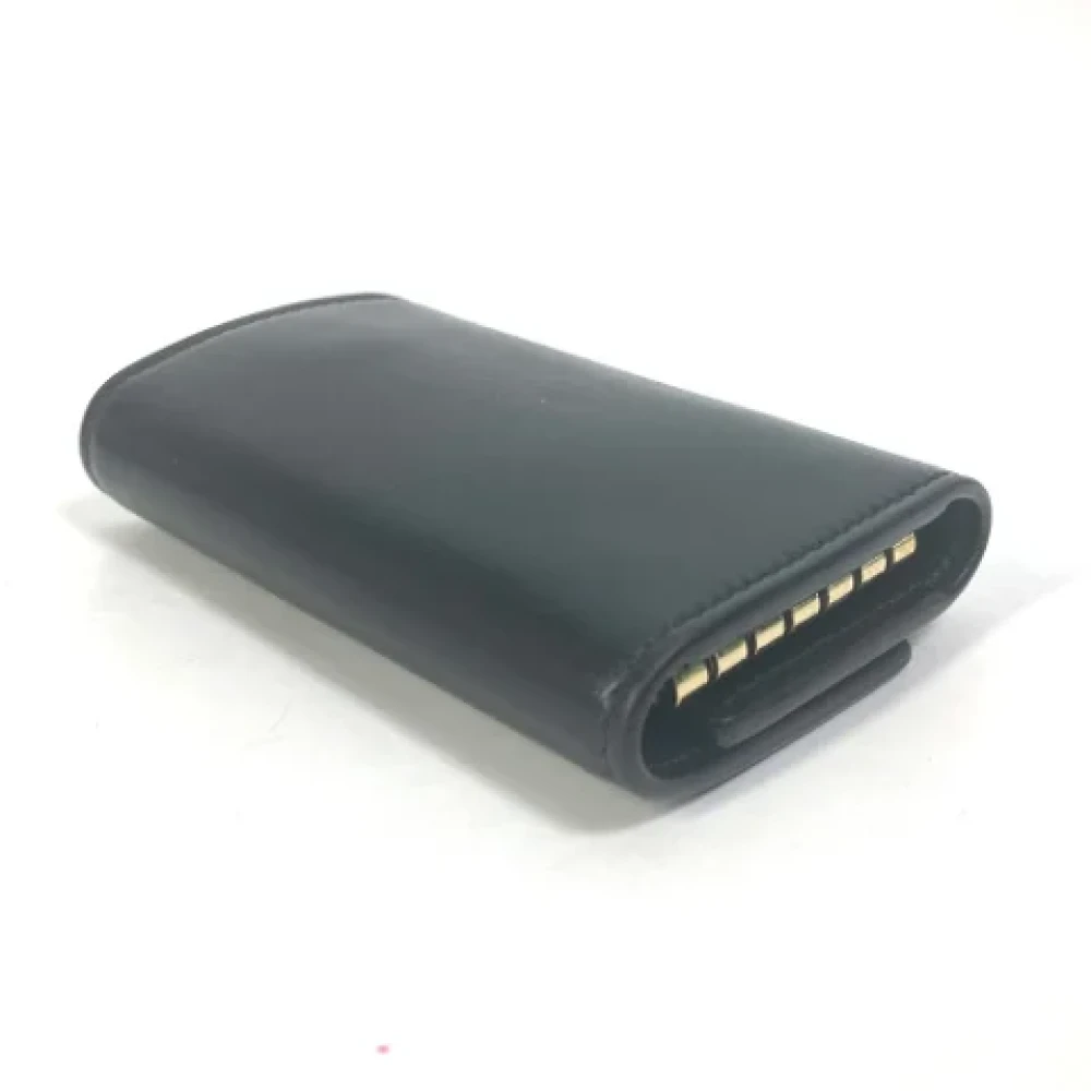 Gucci Vintage Pre-owned Leather key-holders Black Dames