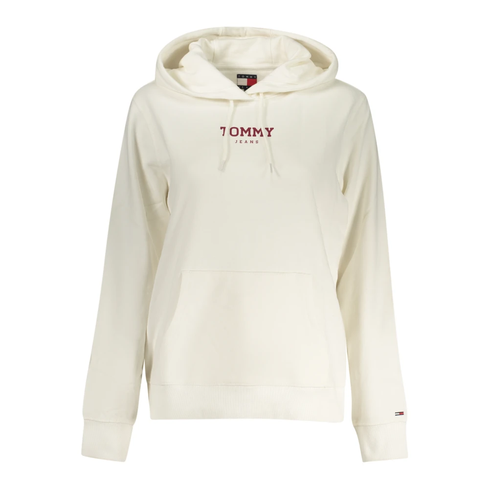 Tommy Hilfiger , Hoodies, Female, White, Xs, Long-Sleeved Hooded Sweatshirt - Image 3