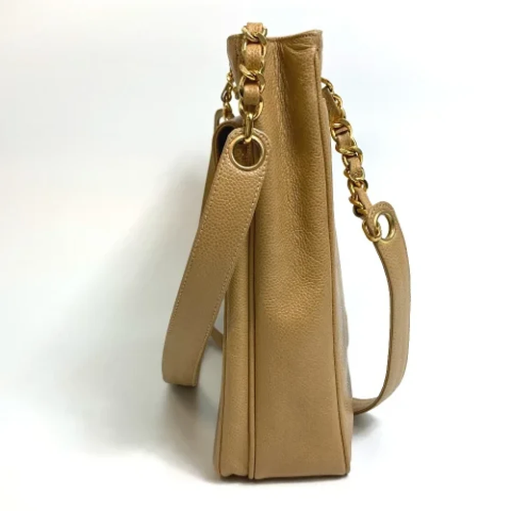 Chanel Vintage Pre-owned Fabric chanel-bags Brown Dames
