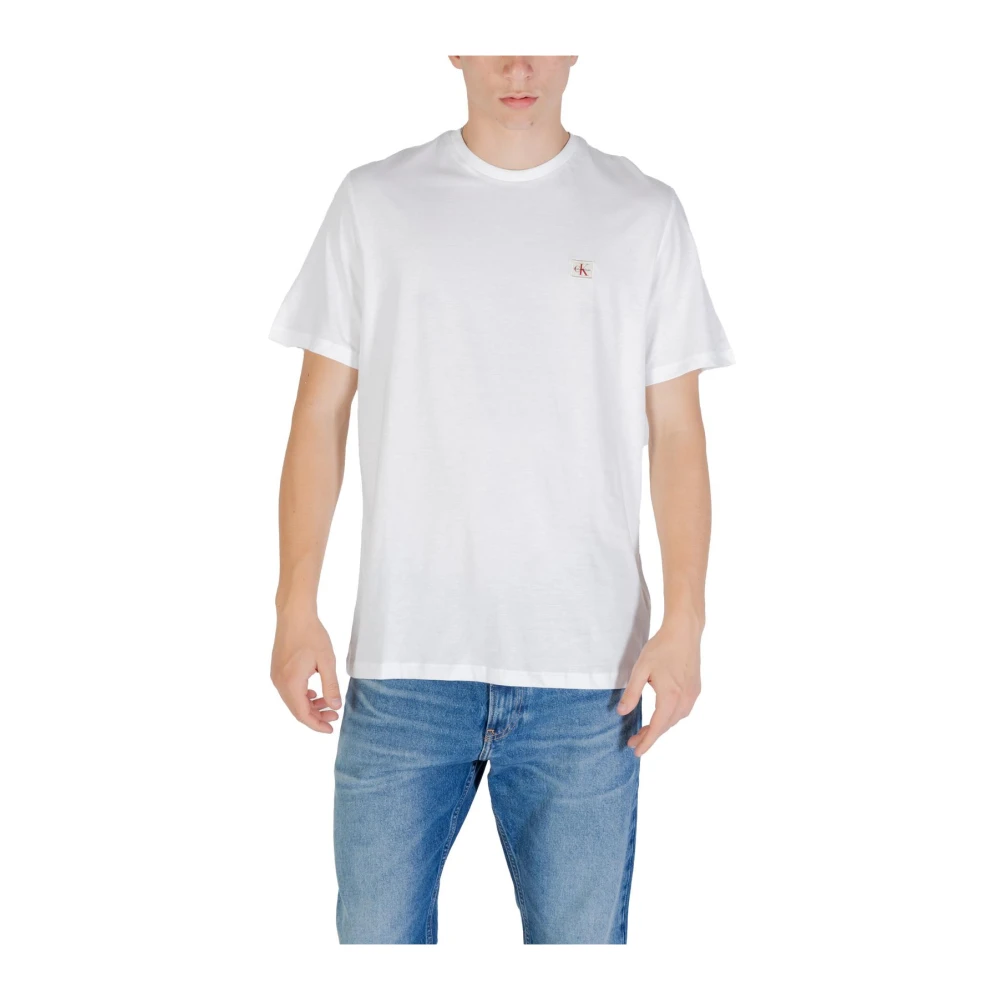 Calvin Klein Jeans Left Chest Woven Badge T-Shirt - White - Image 7
