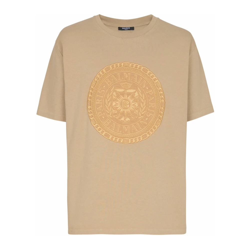 Balmain - Tops > T-Shirts - Beige - Balmain - Modalova