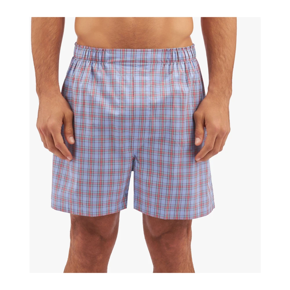 Brooks Brothers Lichtblauwe katoenen Oxford-stoffen boxershorts Blue Heren