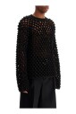 pull-col-rond-en-maille-popcorn