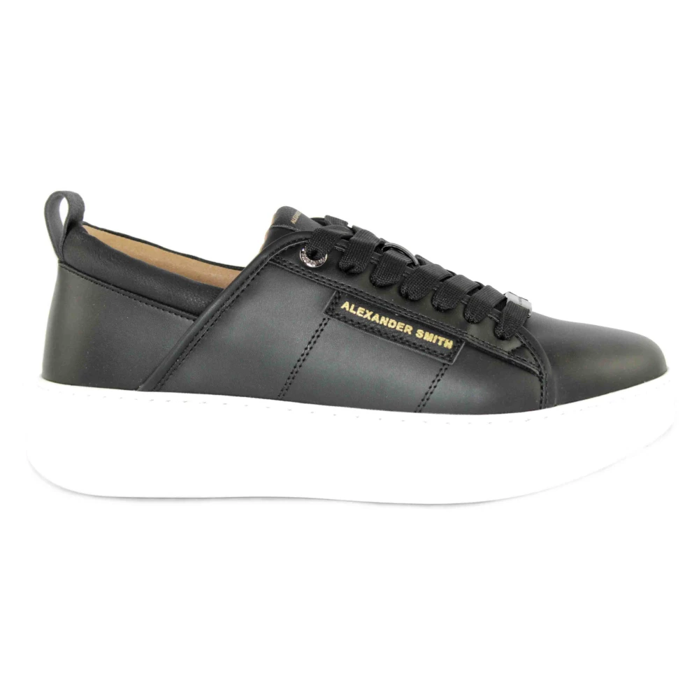 Alexander Smith Stijlvolle Zwarte Wembley Sneakers Heren Schoenen