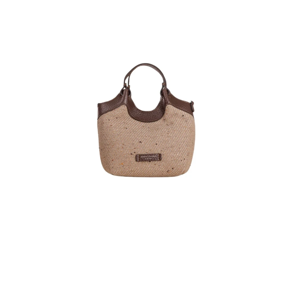 Gianni Chiarini Bruine leren schoudertas Brown Dames