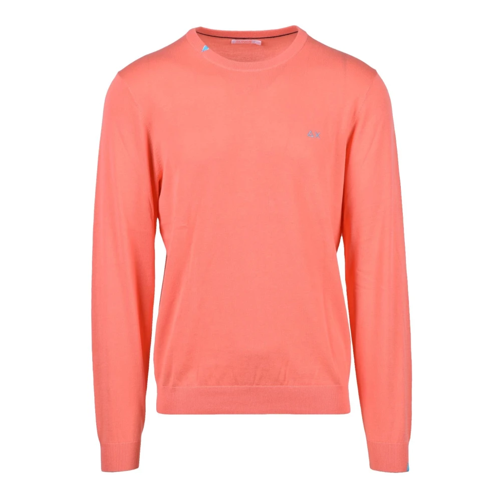 Sun68 Katoenen Gebreide Trui Pink Heren